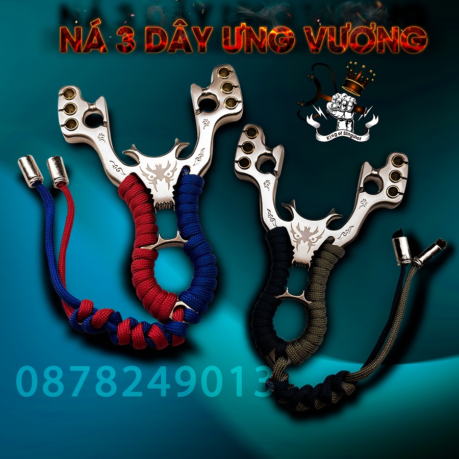 [Ná Cao Su 3 Dây], Ná Trợ Lực, Ná Cao Su Đa Năng Chất Liệu Thép 440 Hàng Loại 1 Cao Cấp Hô Trợ Ná Cứng Cáp Siêu Bền