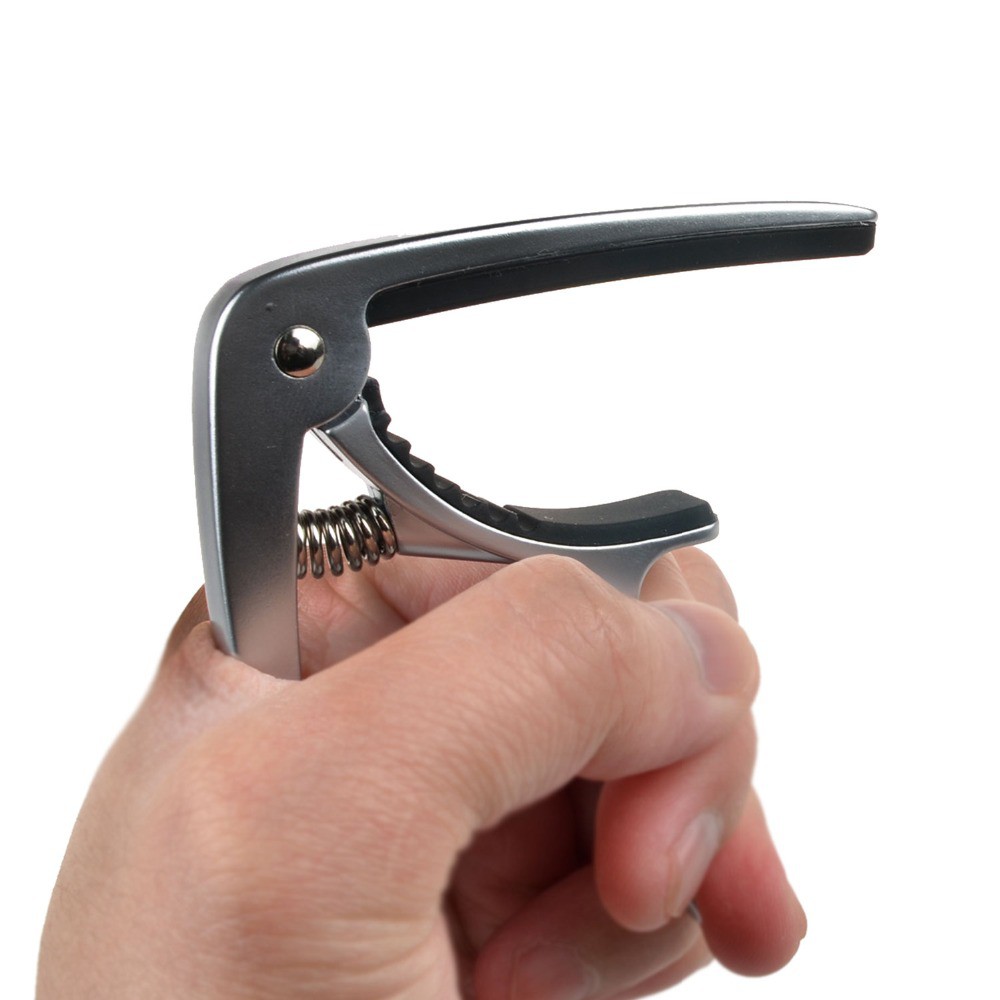 Kẹp capo chuyên dụng cho đàn ghi-ta thiết kế lò xo 2 chức năng cho đàn acoustic và cổ điển bằng thép