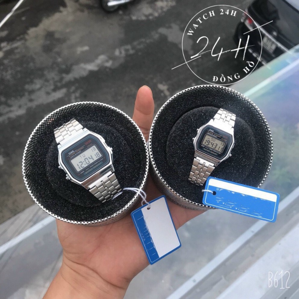 Đồng hồ thể thao nam nữ Casio A159 WR06, dây thép không gỉ sang trọng,kiểu dáng hot trends 2021