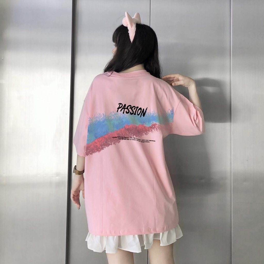 Áo thun in hình, Áo thun nam nữ tay lỡ Passion Form rộng vải cotton 100% thoáng mát In hình Baby Face | BigBuy360 - bigbuy360.vn