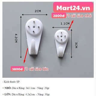 Ghim 4 chân, đinh 4 chân, đinh móc treo tường đinh ghim không cần khoan tường_mart24