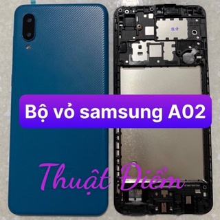 Bộ xương vỏ zin samsung A02 , kèm khay sim