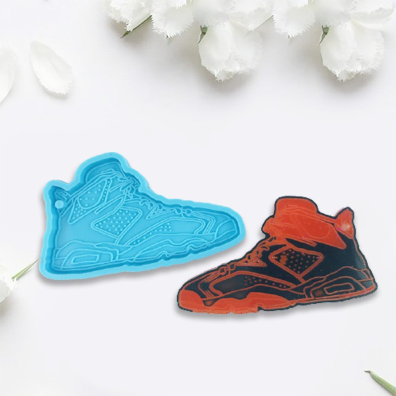 Khuôn Silicone Làm Móc Khóa Hình Giày Trang Trí Diy