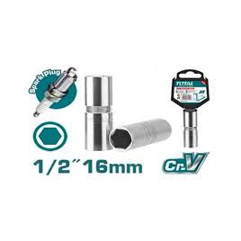 THSPS12166 16mm Đầu tuýp lục giác mở bugi xe máy 1/2" Total