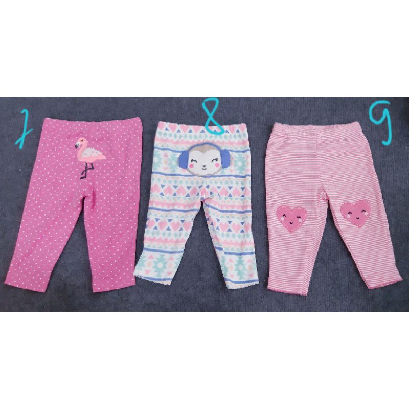 (Chọn mẫu size 9m, 12m, 18m, 24m) Combo 110k/3 quần Carter 's xuất dư xịn cho bé gái