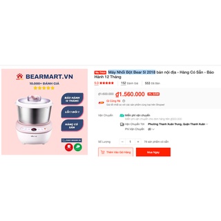 Mbc máy nhồi bột bear 5l 2018