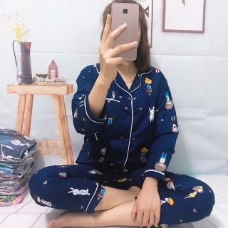 Combo 2 bộ đồ pijama tay dài quần dài