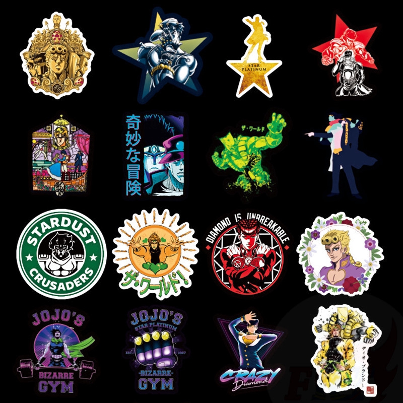❉ JoJo's Bizarre Adventure - Series 02 Stickers ❉ 50Pcs/Set Anime Fashion Doodle Stickers
