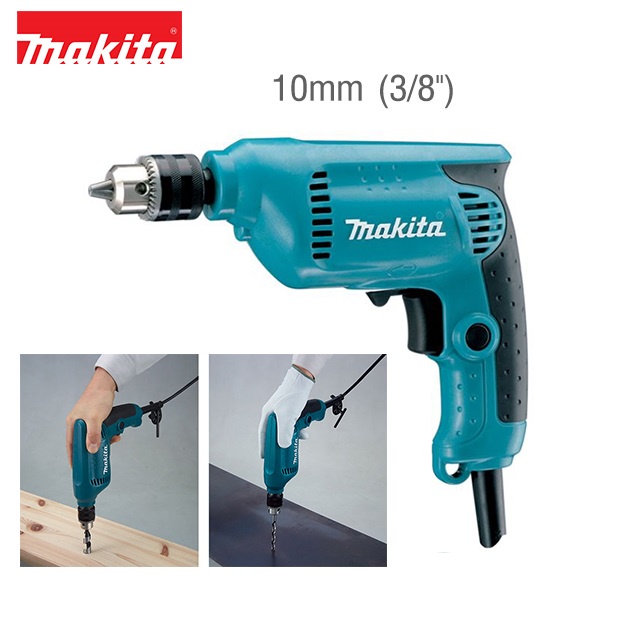 Máy khoan Makita 6412 (Hàng chính hãng)  Thiết kế nhỏ gọn và nhẹ.