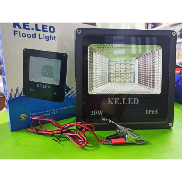 Đèn pha led 20W kẹp bình