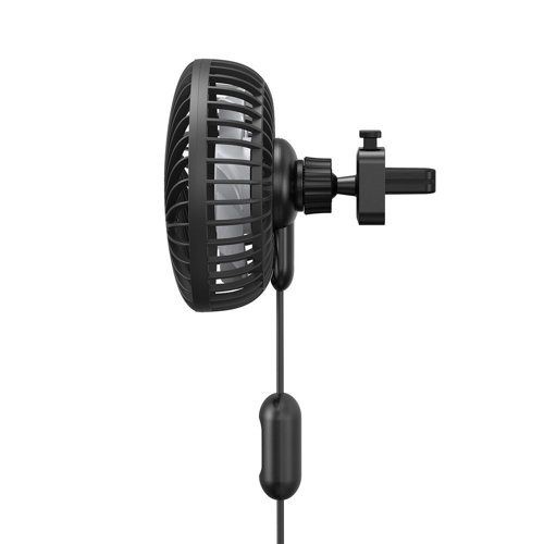 Quạt Gió Xe Hơi Baseus Làm Mát 360 Độ Xoay Cửa Gió Xe Hơi Im Lặng/Ghế Sau USB Mini Quạt Làm Mát-3 Tốc Độ Điều Chỉnh