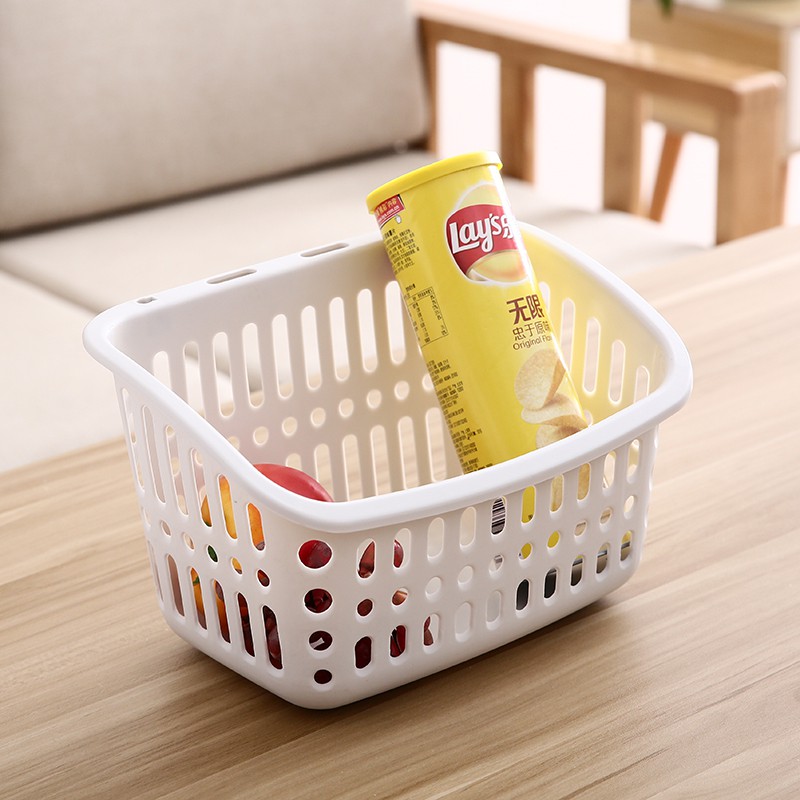 Giỏ Nhựa Đựng Đồ Có Móc Treo Đa Ứng Dụng Cho Nhà Bếp Nhà Tắm