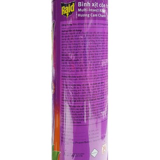 Bình xịt côn trùng Raid 520ml