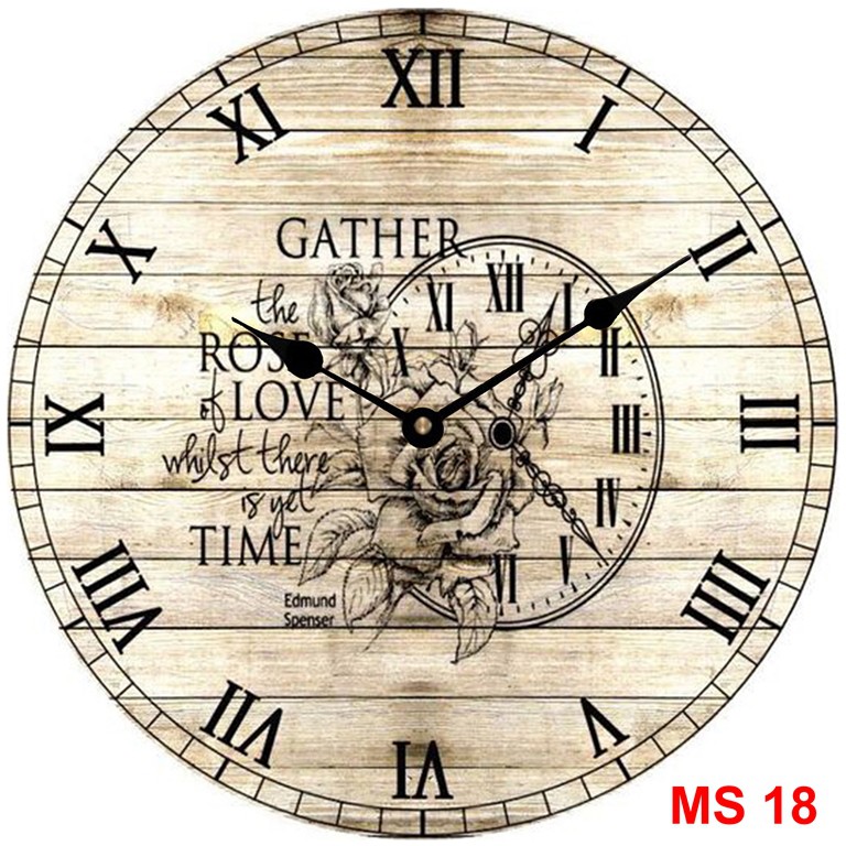 Đồng hồ treo tường phong cách cổ MS18