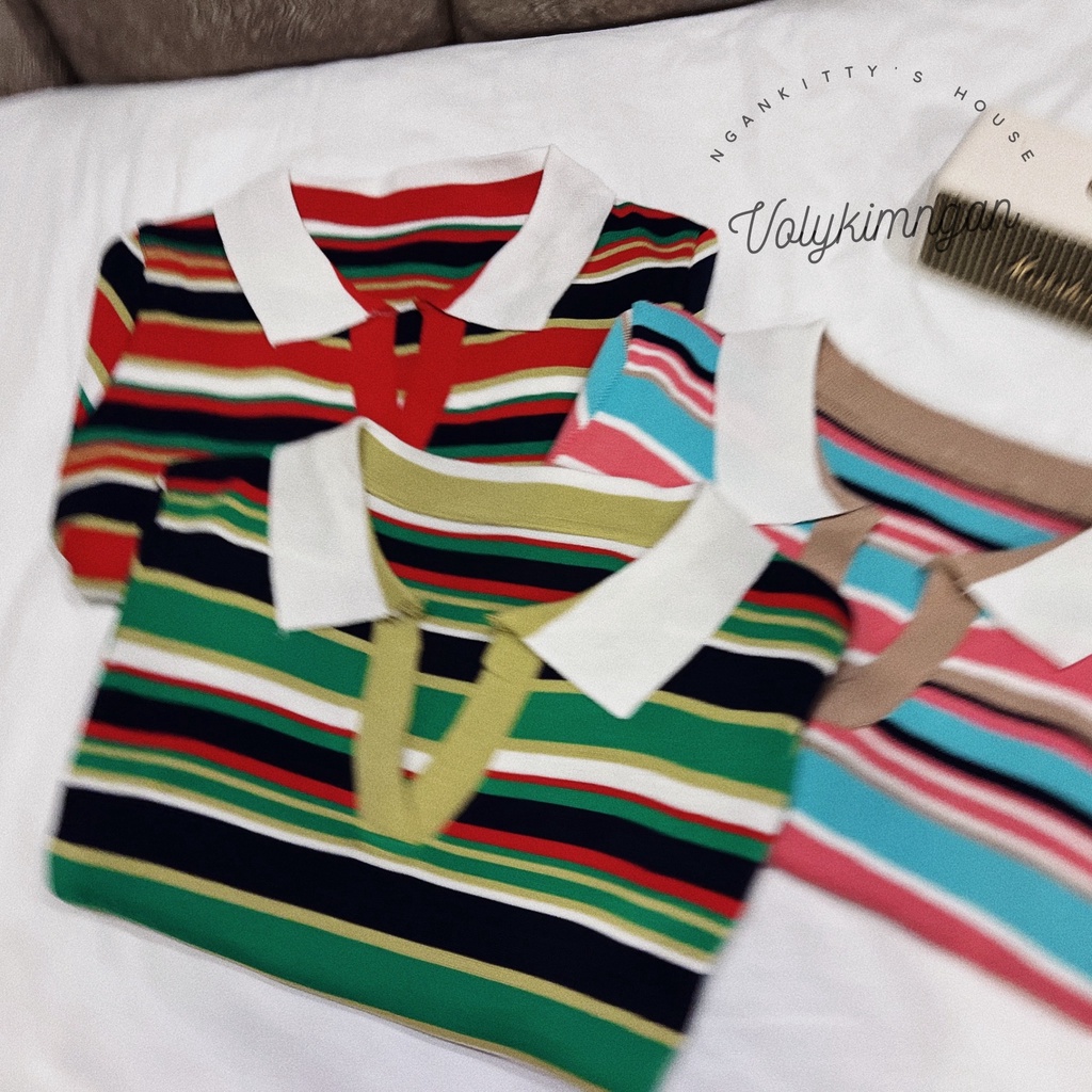 Áo polo len sọc TL