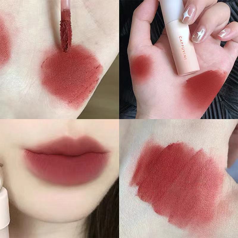 [Hàng mới về] Son lì có dưỡng lâu trôi không thấm nước mềm mịn thời trang dễ thương cho nữ