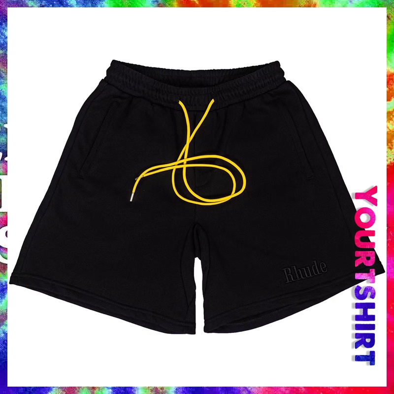 Quần Short Cotton Thêu Logo Rhude Plus Size Cho Cặp Đôi