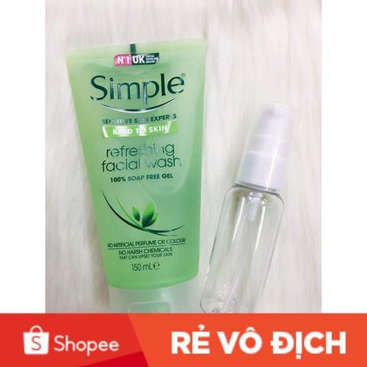 SỮA RỬA MẶT SIMPLE Kind To Skin Moisturising Facial Wash 150ML