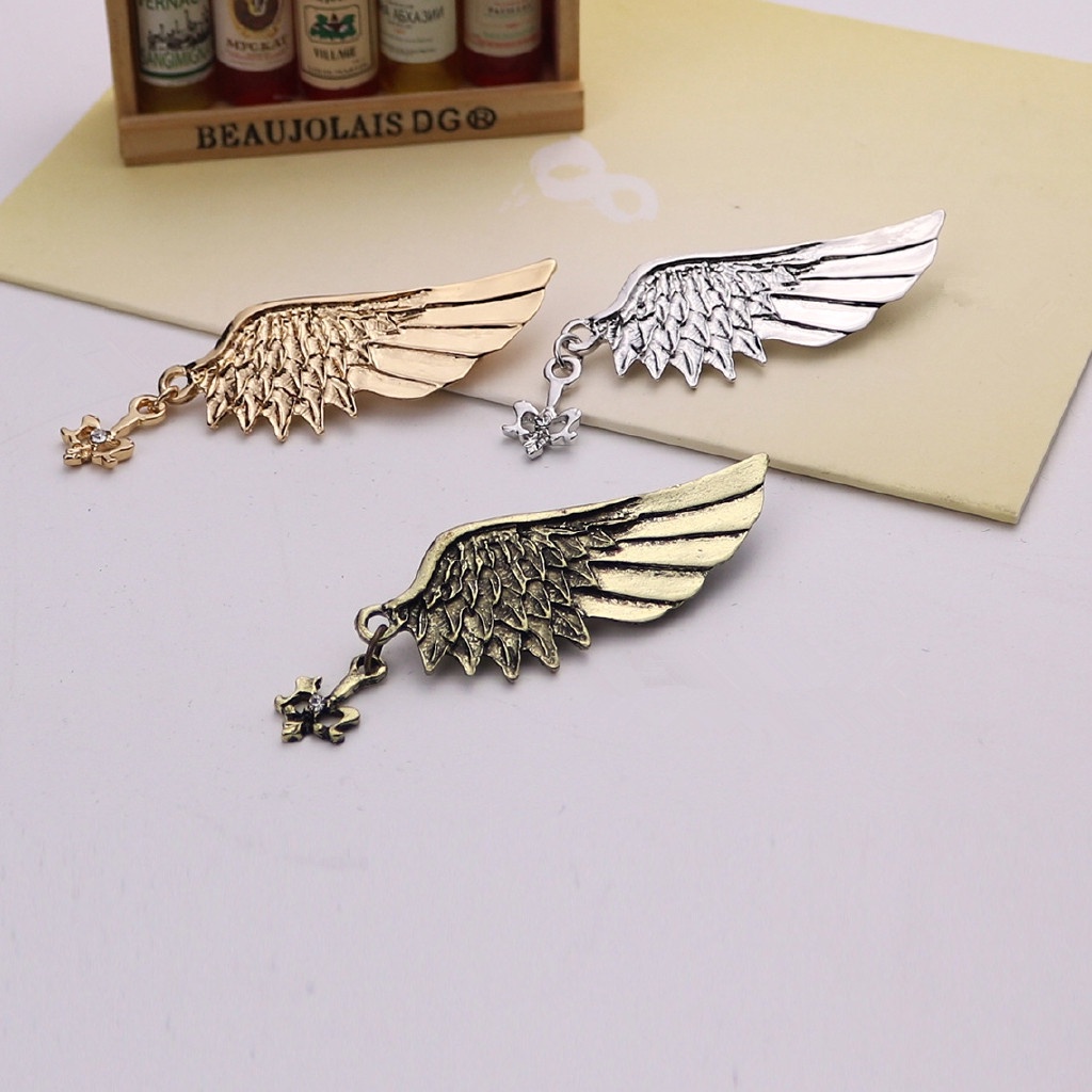 Ghim cài áo EFAN thiết kế cánh thiên thần phong cách Hàn Quốc thời trang dành cho nam
