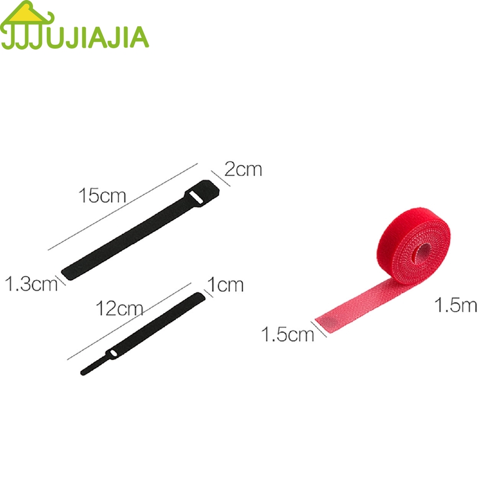 Set 3 Cuộn/10 Dây Quấn Cố Định Cáp Sạc JUJIAJIA Có Quai Dán Tiện Dụng