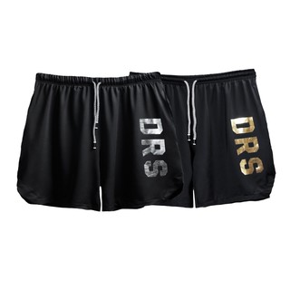 Quần Short Thể Thao Nam  DRS Logo Gold/Silver, Có Dây Eo và Đai Lưng Cài Áo, Chất Thun Thể Thao Năng Động (DRQ06)