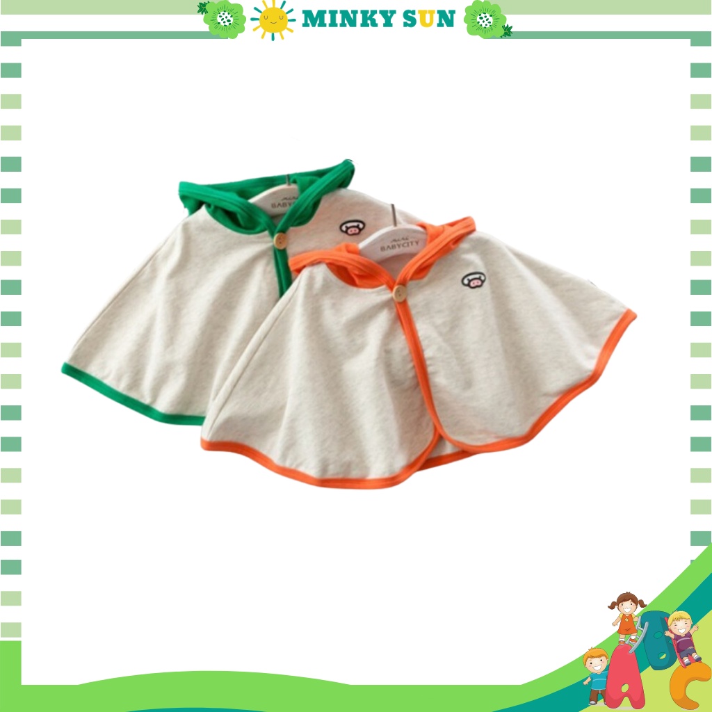 Áo choàng chống nắng cho bé trai và bé gái từ 6-18kg MINKY SUN