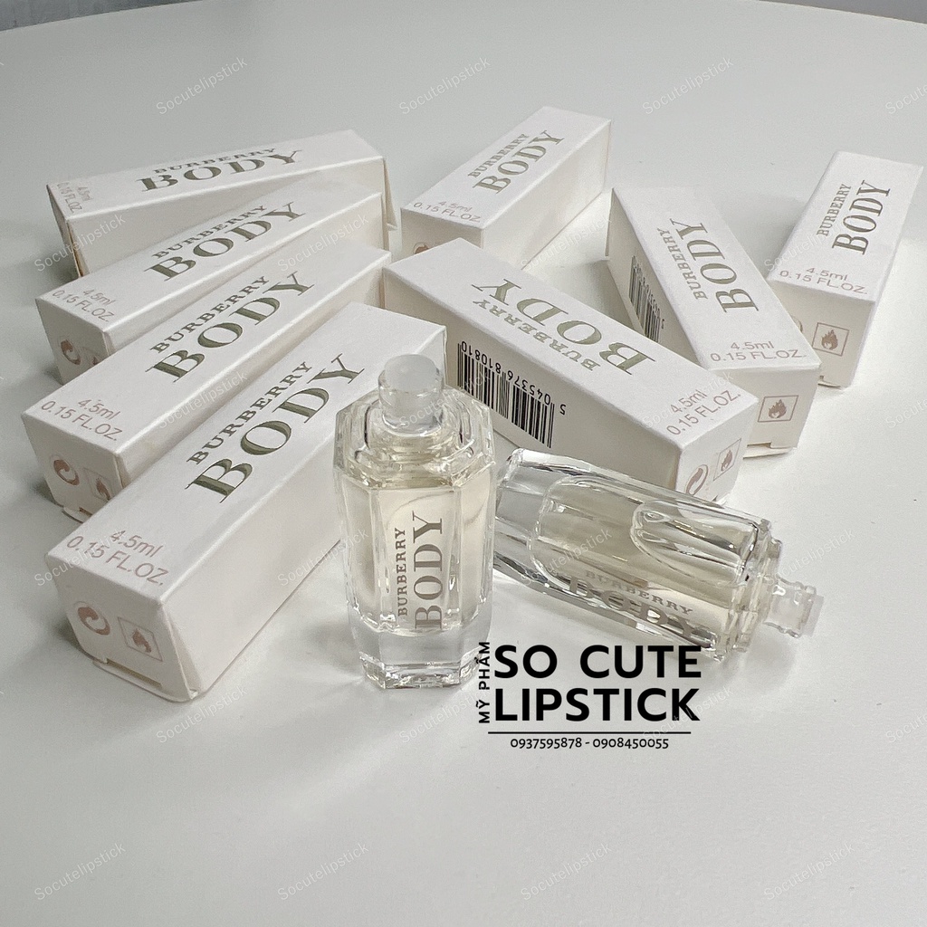 Nước Hoa Buurberry Body by Bur.berry Mini EDT 4.5ml (Ko Nắp)