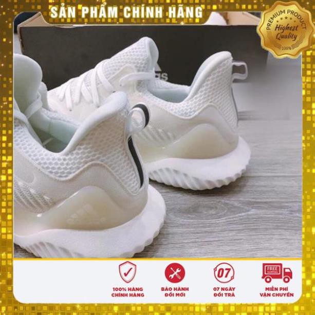 [Ảnh thật] Giày Adidas Alphabounce màu trắng dành cho nam nữ - bh12