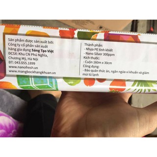 MÀNG BỌC THỰC PHẨM PE KHÁNG KHUẨN NANO FRESH