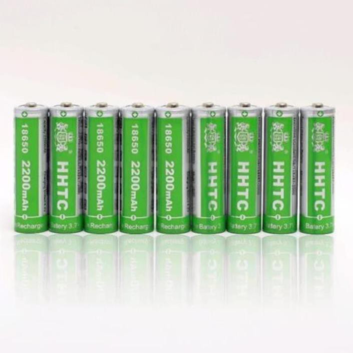 Pin Sạc Cell-Dùng cho Loa/ Đài/ Máy phóng thanh và Đèn pin-18650 HHTC Green Lithium-ion 2200mAh 3.7V