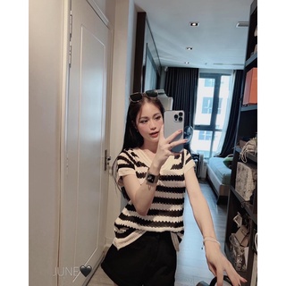 Áo len kẻ ngang quảng châu