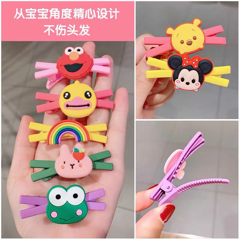 Sét 10 kẹp tóc hoạt hình, trái cây đáng yêu cho bé