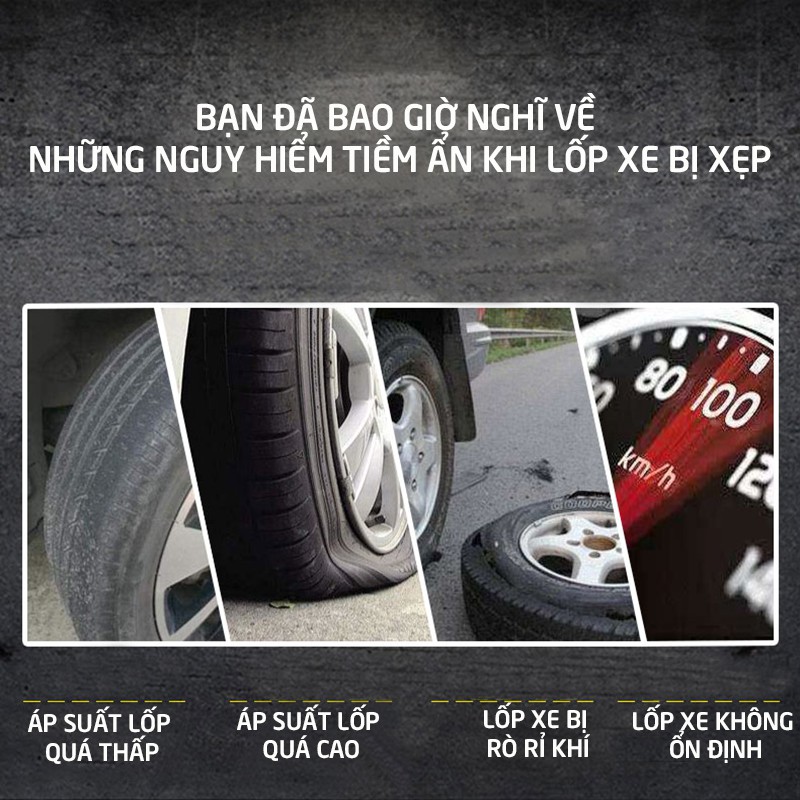 Máy bơm bánh xe tự ngắt Michelin 4398ML 12266, máy bơm lốp xe hơi tự động, máy bơm tự lốp ô tô 12V model 2020-MC-12266