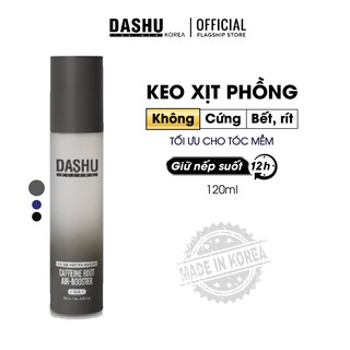 Gôm Xịt Phồng Xám Tóc Nam Dashu Volume Caffeine Root Air- Booster Soft 120ml