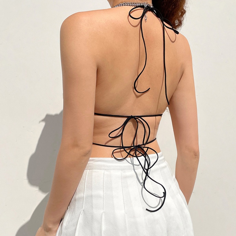 Brroa Áo Croptop Không Tay Hở Lưng Họa Tiết Sọc Cầu Vồng Nhiều Màu Sắc Phong Cách Harajuku Gợi Cảm Mùa Hè Cho Nữ