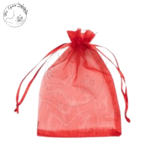 Túi voan đỏ dây rút lớn 11x16cm