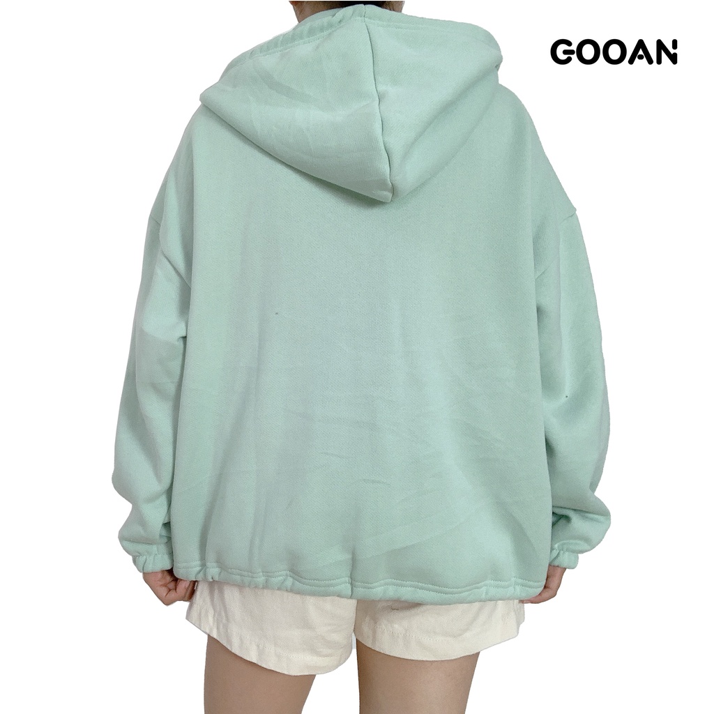 Áo khoác nữ nỉ chống nắng form rộng Popy ulzzang unisex -Gooan