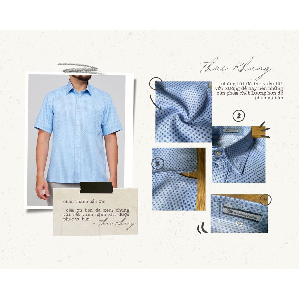 Áo sơ mi nam ngắn tay trung niên THÁI KHANG vải lụa co giãn mềm bề mặt mịn siêu form rộng classic ALUA12 | BigBuy360 - bigbuy360.vn