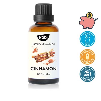Tinh dầu Quế Kobi Cinnamon 50ml thơm phòng khử mùi tạo hương ấm dùng khuếch tán