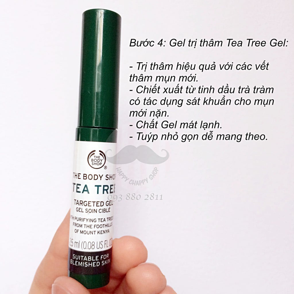 Gel chấm mụn Tea Tree Blemish Gel The Body Shop 2.5ml