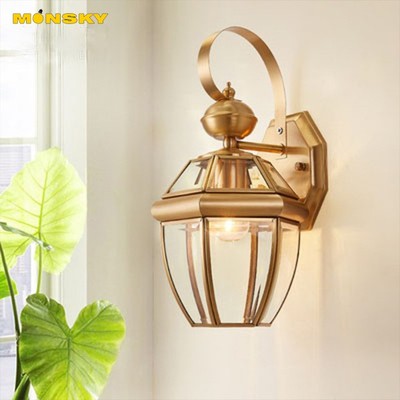 Đèn tường MONSKY LED - đèn gắn tường lối đi , hành lang , trang trí hiên nhà - tặng kèm bóng LED