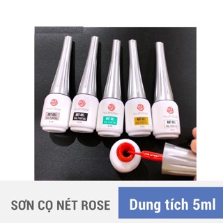 Sét Gel Cọ Vẽ Nét Hoa Hồng ( NGUYÊN TEM)