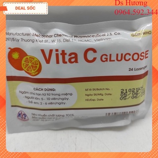 Kẹo vita c glucose bổ sung vitamin c kẹo cam tuổi thơ