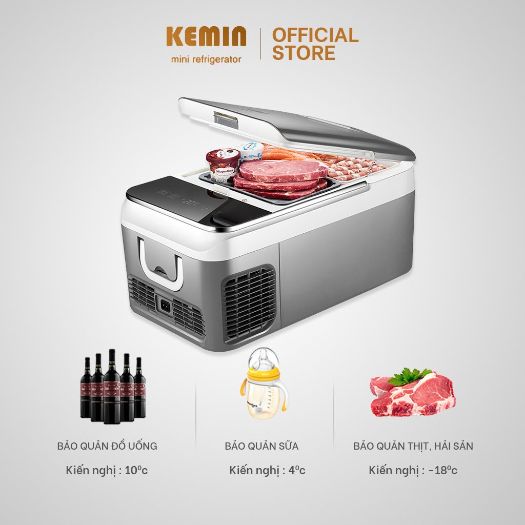 Tủ lạnh ô tô Kemin KM-26L Làm đá siêu tốc