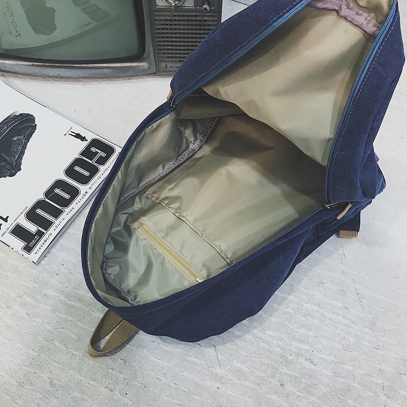 Balo đi học vải bố siêu dày mẫu mới