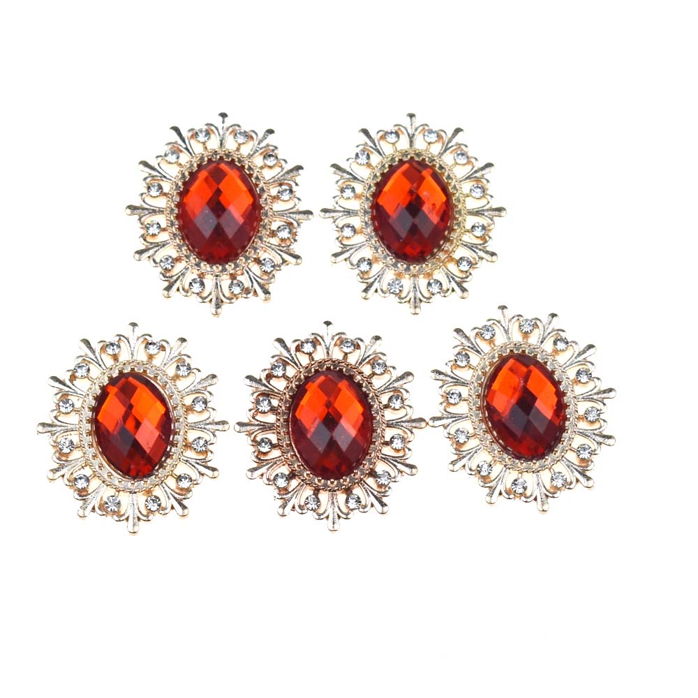 Bộ 10 Mặt Dây Chuyền Kim Loại Đính Đá Ngọc Trai Nhân Tạo Thời Trang