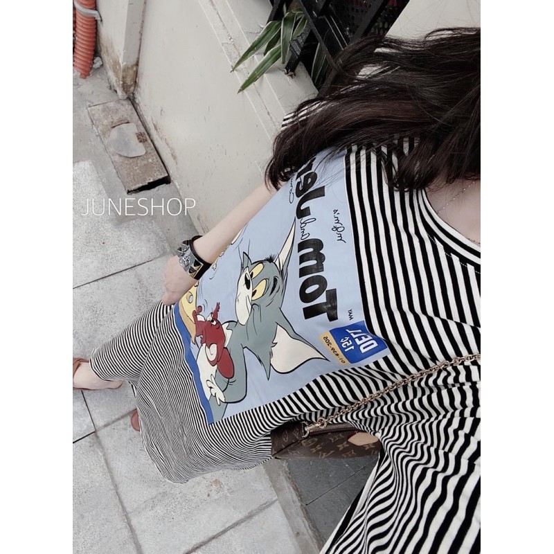 VNU110 - VÁY NỮ SUÔNG ĐEN KẺ TOM VỊT | BigBuy360 - bigbuy360.vn