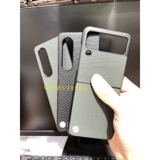 Samsung Z FLIP 6 Zlip 5,Z Fold 5,Z Flip 4 /Z fold 4 /Z FOLD 3/Z Flip 3 5G _ Ốp lưng Vân cacbon 2 mảnh bảo vệ máy X-level
