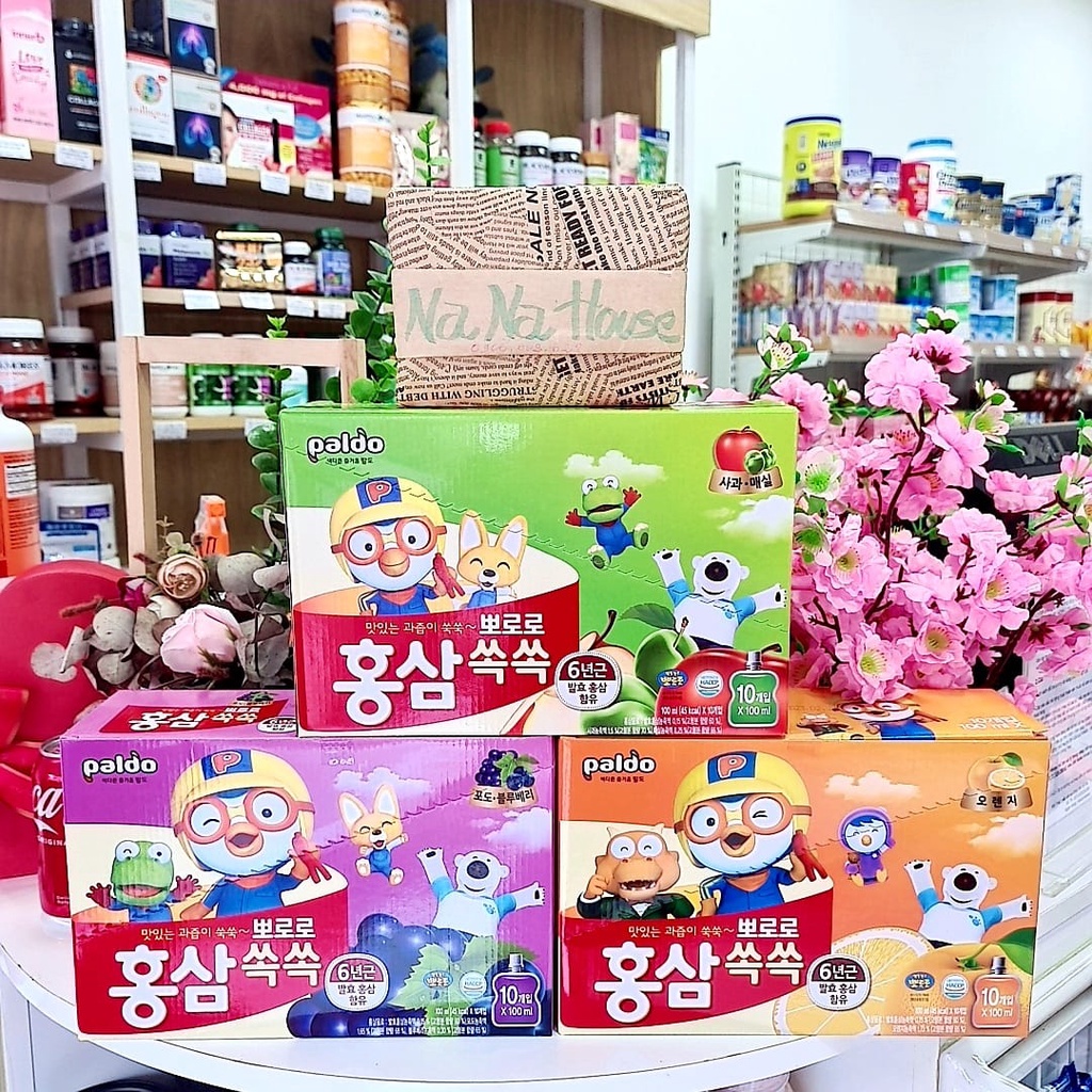 𝐍𝐮̛𝐨̛́𝐜 𝐇𝐨̂̀𝐧𝐠 𝐒𝐚̂𝐦 𝐡𝐨𝐚 𝐪𝐮𝐚̉ 𝐏𝐨𝐫𝐨𝐫𝐨 Hàn Quốc cho bé từ 3 tuổi gói 100ml