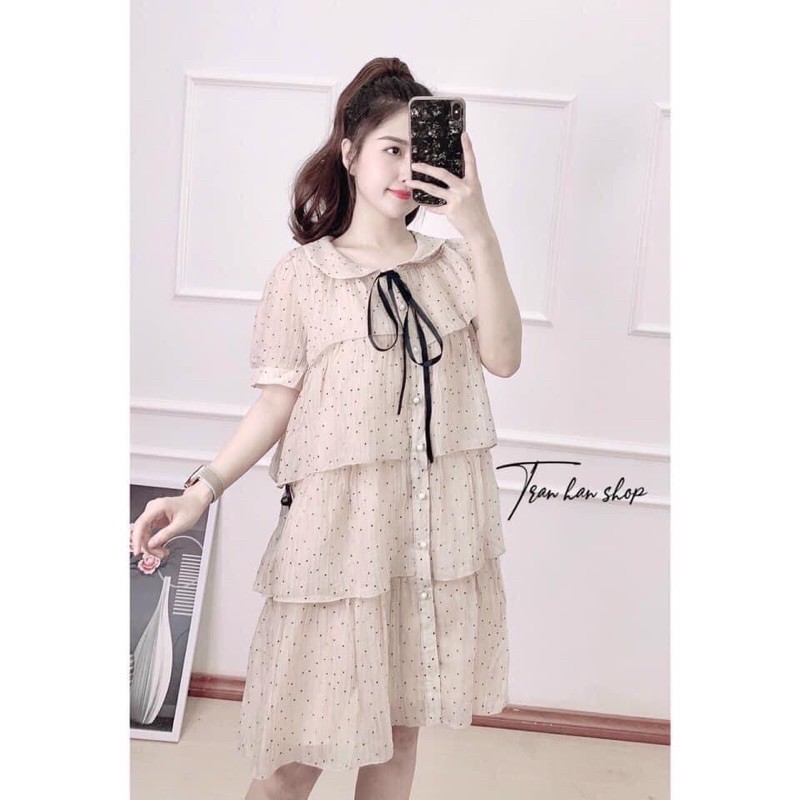 Đầm Babydoll Chấm Bi Tầng Quảng Châu | BigBuy360 - bigbuy360.vn